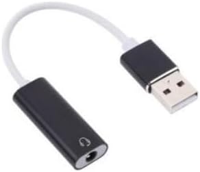 USB den Mikrofonlu Kulaklık Çevirici (USB To 3.5 mm) Playstation Uyumlu Bilgisayar Ses Kartı Kablosu 3.5 mm (Dişi) Girişli Ses Adaptörü 7.1 Dönüştürücü PS3 PS4 PS5 Uyumlu (Beyaz)