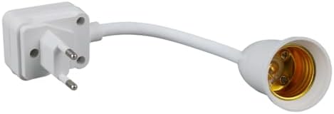 1 ADET Oynar Başlıklı Akrobatik Fişli Açma Kapama Anahtarlı Prize Takılan E27 Ampul Duy, Gece Lambası, 180 derece bükülebilir