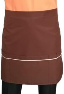 Cepli Önlük Biyeli Kısa Belden Kahverengi