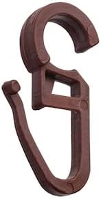 Rustik Perde Klipsi Perde Klips 50 adet Kahverengi