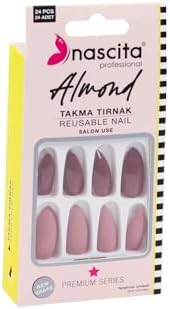 24'lü Almond Renkli Takma Tırnak - 151