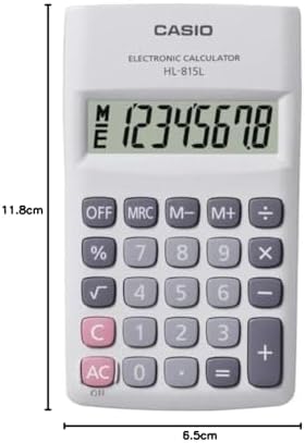 HL-815L-WE 8 Hane Beyaz Hesap Makinesi