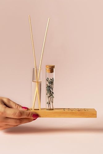 Yılbaşı Tasarımlı Dekoratif Set - Bambu Oda Kokusu Şişesi