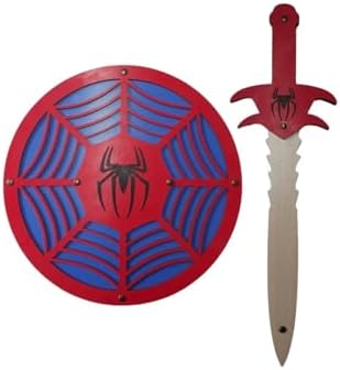 Ahtek Ahşap Oyuncak Seti 2’li,Örümcek Kalkanı Ve Kılıcı eticset117