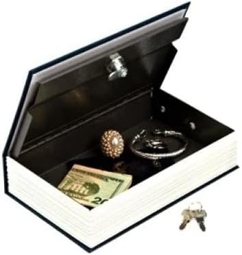 Kitap Görünümlü Kumbara Gizli Para Kasası Kitap Kumbara (Siyah, Büyük)