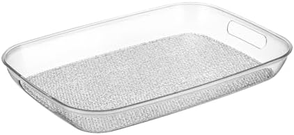 Akrilik Kırılmaz Şeffaf Servis Tepsisi (Dikdörtgen) 44x30x5cm - Akrilik Kırılmaz Tepsi