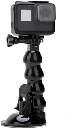 AX-231 Vantuzlu Araç İçi Esnek Kamera Tutucu –, DJI Osmo Action, ile Uyumlu, 1/4 Vida Bağlantılı,