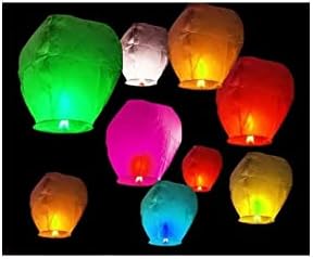 Gece Gökyüzü Dilek Feneri Dilek Balonu Büyük Uçan Romantik 3 Adet