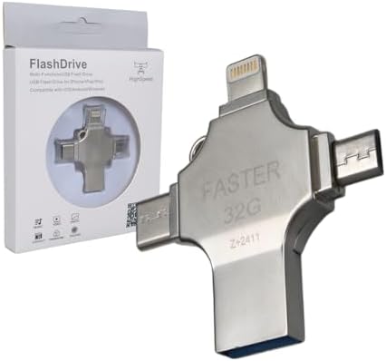 4 in1 Metal 32 GB Bellek (USB - Type-C - Micro USB -)