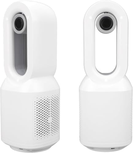 HP-F29 Sessiz Pervanesiz 106 Derece Döner USB Şarjlı Masaüstü Fan – Bluetooth Hoparlör Gece Lambası 3'ü 1 Arada Akıllı Tasarım 33 Cm