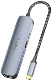 Type-C PD 100W 5 Portlu 4K 60Hz HDMI Gigabit Ethernet USB 3.0 Çoklayıcı Hub