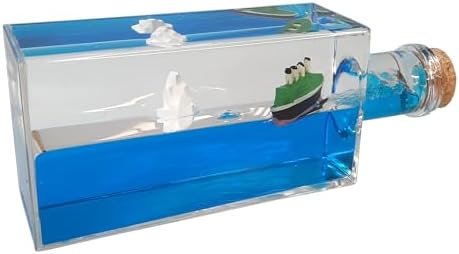 Titanic Gemi Sevgiliye Hediye Batmayan Aşk Gemisi Dekoratif Ev Süsü Özel Hediye - 02 Mantar Şişe