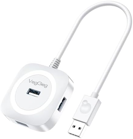 4 Portlu USB 2.0 Çoklayıcı Hub Beyaz