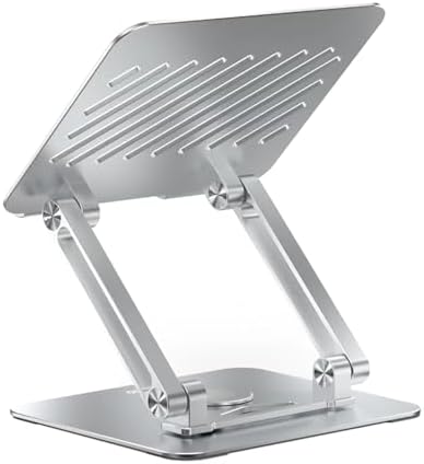 360° Dönebilen Alüminyum Tablet Standı Yükseklik ve Eğim Ayarlı Metal Tablet Tutucu iPad Pro 13 12 11 Air Mini 5 4 3 Telefon E-Okuyucu Uyumlu