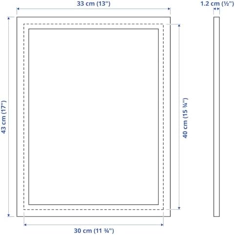 Çerçeve, Plastik ve Fibrokarton, 30x40 Santimetre, Beyaz [Tek Çerçeve]