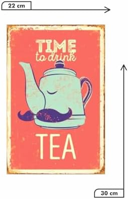 Time To Drink Tea Retro Drtr0126 Ahşap Mdf Tablo