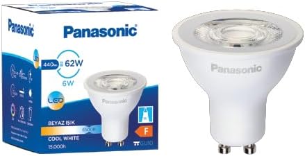 LED GU10, BEYAZ IŞIK 6W 440LM 6500K