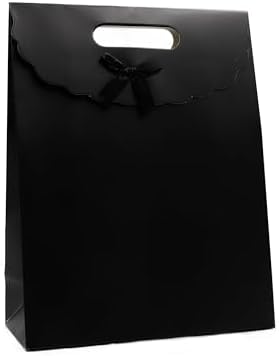 24x31 Siyah Renk Zarf Model Karton Çanta, Hediye Kutusu