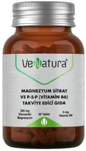 VeNatura Magnezyum Sitrat ve P-5-P (Vitamin B6) 60 Tablet
