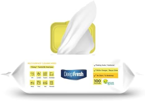 Deep Fresh İz Bırakmaz Yüzey Temizlik Havlusu Limon 100 Yaprak
