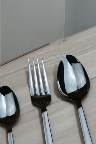 30 Parça 6 Kişilik Çatal&Kaşık Takımı-Düz Model