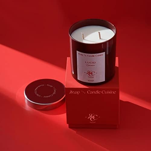 Soap and Candle Cuisine El Yapımı Soya Mumu, Cynamon Kokulu Tarçın Cam Mum,%100 Vegan, Eco-friendly | 300 gr • 11oz