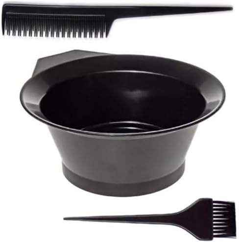 3’lü Saç Boyama Seti – Profesyonel Boya Kabı, Tarak ve Fırça Takımı | Evde ve Kuaför Kullanımı İçin Uygun