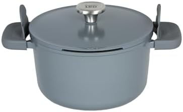 LEO PHANTOM KAPAKLI YAPIŞMAZ DERİN TENCERE 24 CM SMOKED GREY