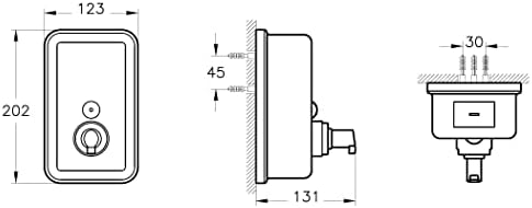 A44507 Köpük Dispenseri, Krom