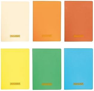 Notes 17x24 cm Karton Kapaklı İplik Dikişli Defter, 32 Yaprak, 6'lı Paket, Renkli