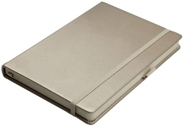 Sert Kapak Planlayıcı Defter 14x20 cm 100 gr. Krem 96 Yaprak Gümüş Çizgili