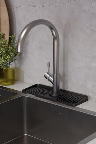 Musluk Matı Elastik Silikon Mutfak Ve Banyo İçin Lavobo Su Tutucu Musluk Ve Batarya Matı Siyah,515201744