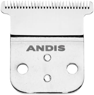 Andis Karbon-paslanmaz çelik derin dişli yedek T-bıçak – Model D-8, Slim-Line Pro-Li kablo/akülü düzeltici – dar ve keskin kesim, boşluksuz, güvenilir ve uzun ömürlü bıçak – gümüş