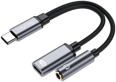 Type-C to 3.5mm Kulaklık ve Type-C Şarj Dönüştürücü Adaptör