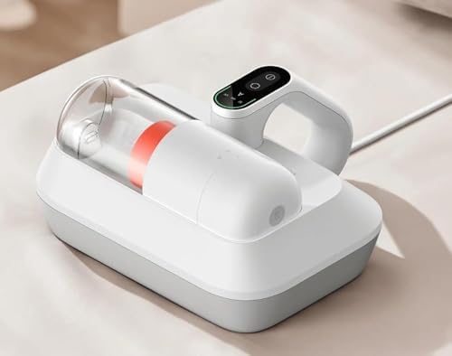Dust Mite Cleaner Pro – 14000 Pa emiş gücü, UV ışığı, akıllı ekran, 4 kademeli filtre sistemi ve 55°C sıcak hava kurutma, etkili akar ve toz giderme için