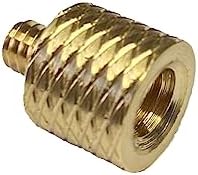 1/4 İnç, Monopod, Kamera, Mikrofon, Projektör Vidasını 3/8 İnçe Dönüştürücü Adaptör, Sarı, Pirinç