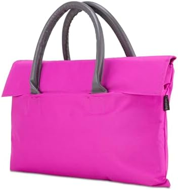 BYN-EL009 WTXPro Su Geçirmez Kumaş 13-14 inch Bayan Laptop, Notebook, Air El Çantası- Tote Bag- Fuşya