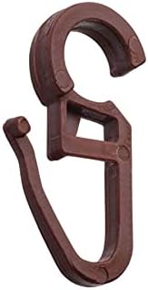 Rustik Perde Klipsi Perde Kancası 25 adet Kahverengi