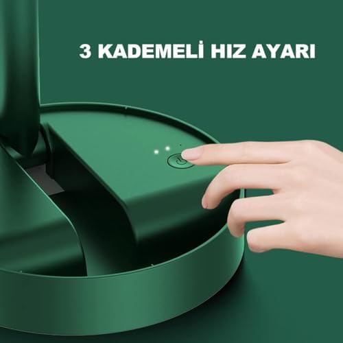 Şarjlı Taşınabilir Fan Katlanır Teleskopik Usb Fanı Ev Ofis Masaüstü Sessiz Fan