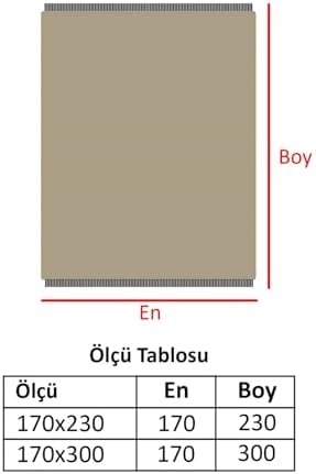 DENİZLİ CONCEPT Trendy Koltuk Örtüsü Bej 170 x 300