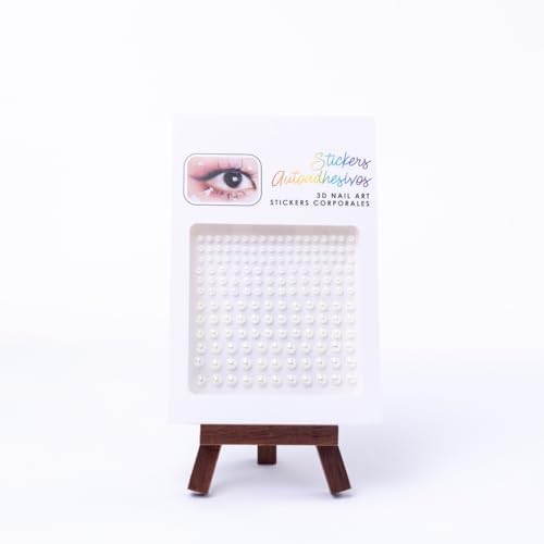 Bimotif Farklı boyutlarda incili yüz ve vücut stickerı makyaj taşı 1 kutu