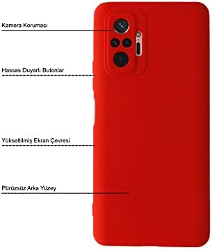 10 Pro ile Uyumlu Kapak İçi Kadife Kamera Korumalı Lansman Silikon Kılıf - Yeşil