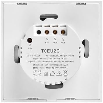 -TX-T0EU2C-Akıllı Ev Wi-Fi Işık Anahtarı -Alexa (Yeni Versiyon)