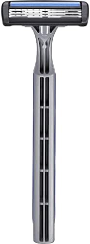 BIC Flex 3 Erkek Tıraş Bıçağı 6'lı Blister (3 Bıçak), Birbirinden Bağımsız Hareket Edebilen 3 Bıçak, Oynar Başlık, Aloe Vera ile Zenginleştirilmiş Kayganlaştırıcı Jel Şerit