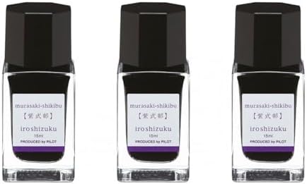 PILOT INK IROSHIZUKU - 3 BOTTLES 15 ML Mor MURASAKI-SHIKIBU