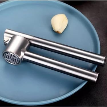 Group - Paslanmaz Çelik Sarımsak Presi – Sarımsak Kesici ve Ezici, Sağlam Paslanmaz Çelik Saplı, Pratik Bir Mutfak Yardımcısı, 18 × 5,3 cm