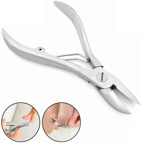 Profesyonel Paslanmaz Çelik Tırnak Makası, Tek Yaylı, 0.25 inç Keskin Kenar, Metalik Gri, MB-TIM-003