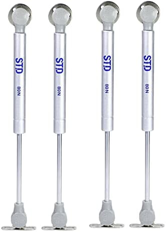 4 ADET STD Dolap Amortisörü Gazlı Piston Kapak Hidroliği 27 cm 80N