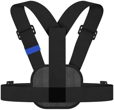Aksiyon Kamera Göğüs Askısı (Vest Chest) | Hızlı Çıkarılabilir Yelek Göğüs Kayışı | 13/12/11/10/9/8/7/6/5, Osmo Action 3/4/5 Pro, Modelleri ile uyumludur (Siyah)