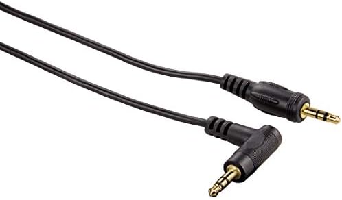 3.5mm - 3.5mm, Siyah Altın Uç Açılı 0.75m